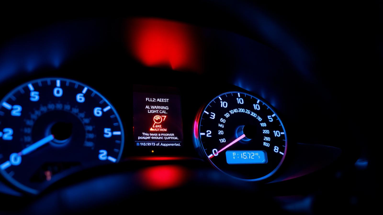 Car dashboard with all warning lights cleared after professional engine management diagnostics